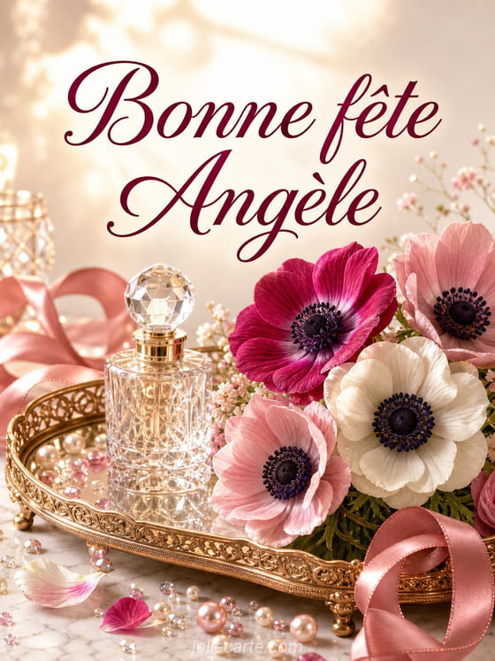 Carte bonne fĂȘte AngĂšle