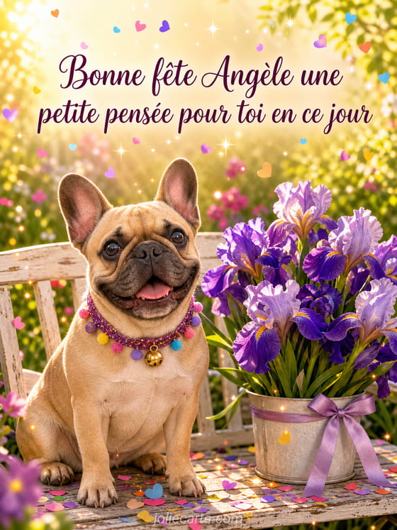 Carte bonne fĂȘte AngĂšle