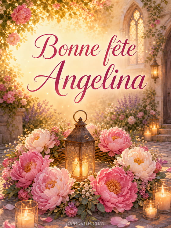 Carte bonne fĂȘte Angelina