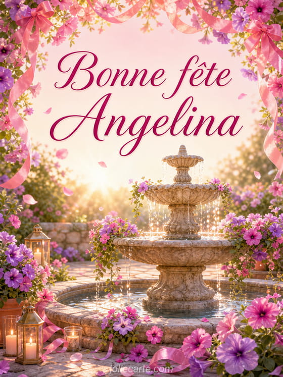 Carte bonne fĂȘte Angelina