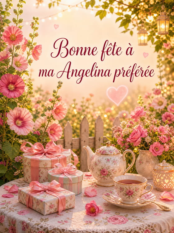 Carte bonne fĂȘte Angelina