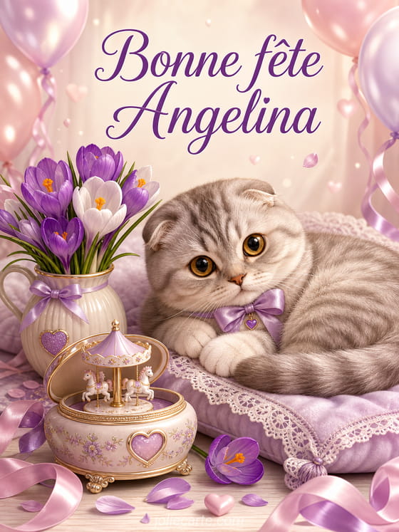 Carte bonne fĂȘte Angelina