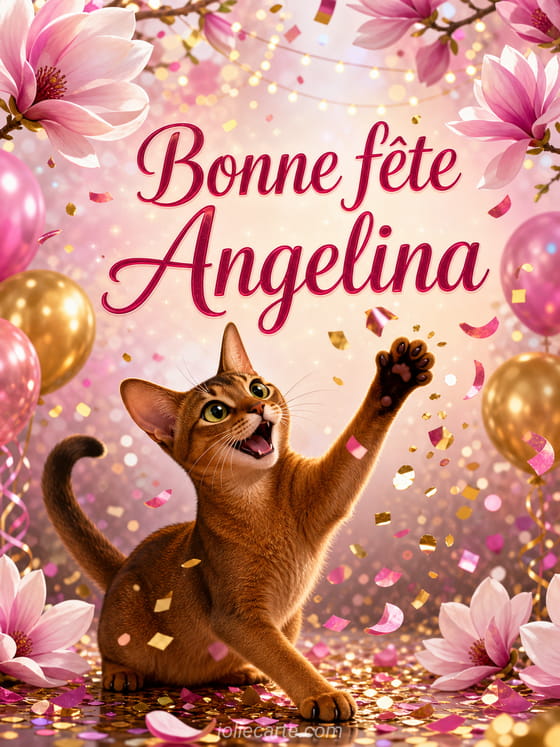 Carte bonne fĂȘte Angelina