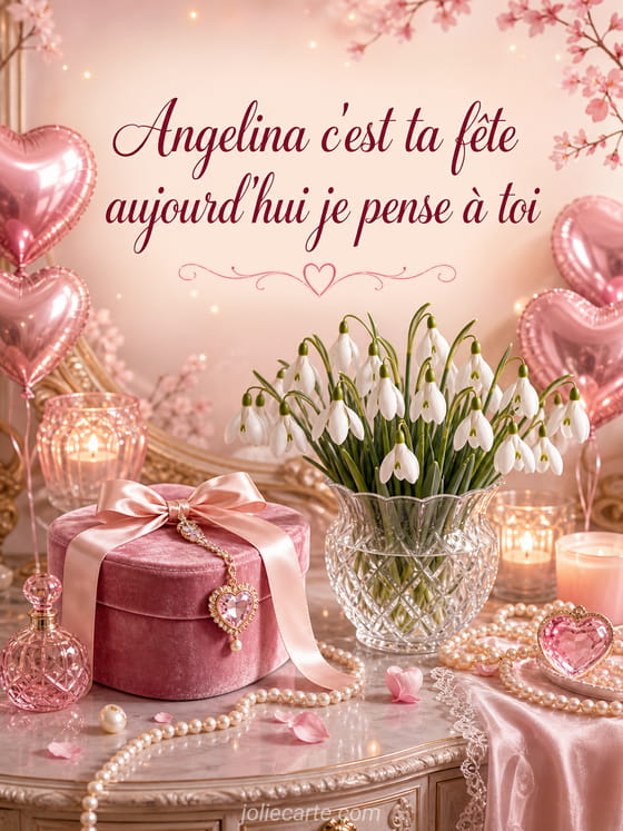 Carte bonne fĂȘte Angelina