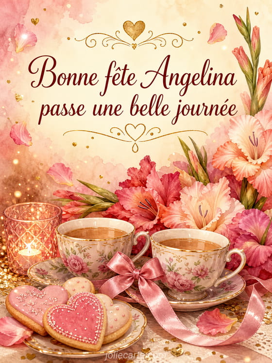 Carte bonne fĂȘte Angelina