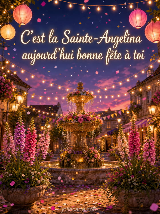 Carte bonne fĂȘte Angelina