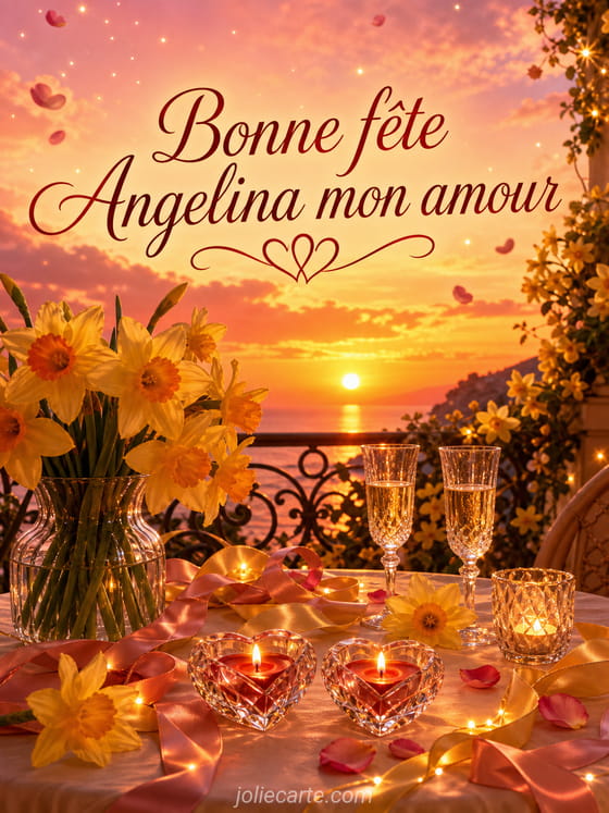 Carte bonne fĂȘte Angelina