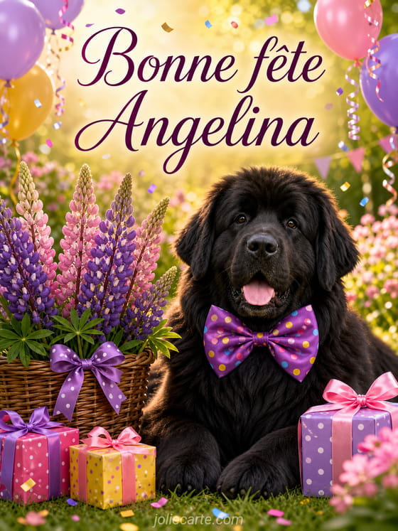 Carte bonne fĂȘte Angelina