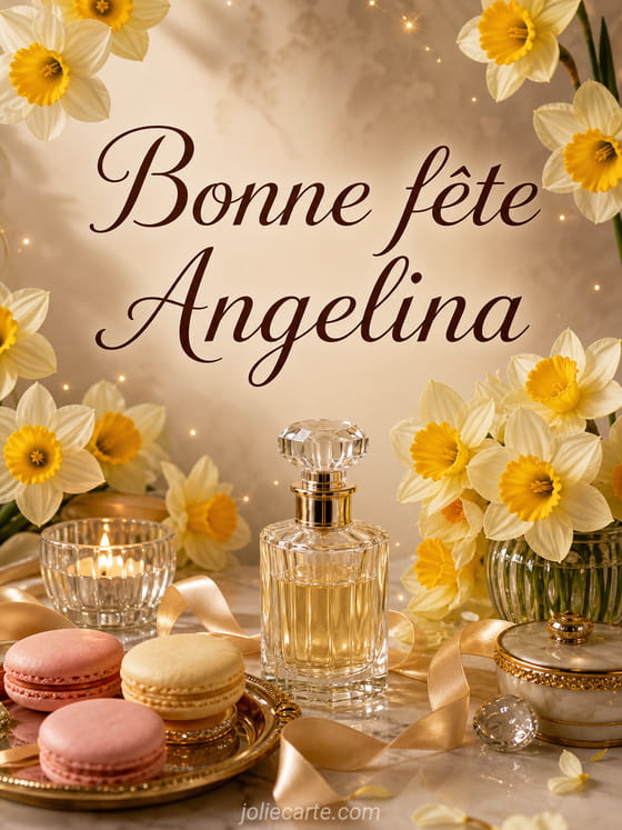 Carte bonne fĂȘte Angelina