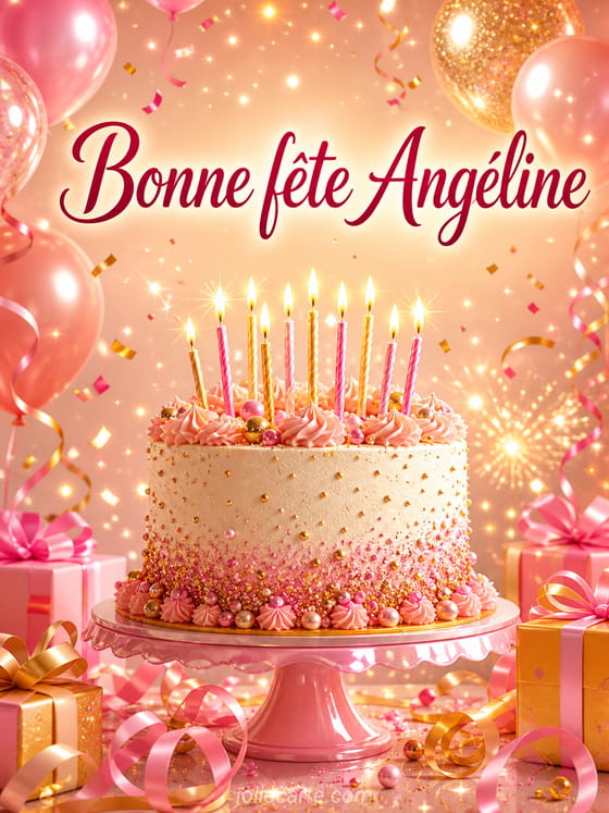 Carte bonne fĂȘte AngĂ©line
