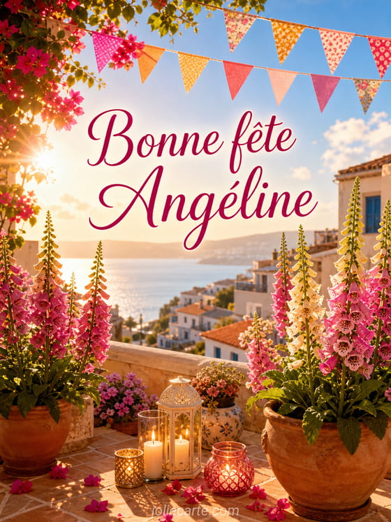 Carte bonne fĂȘte AngĂ©line
