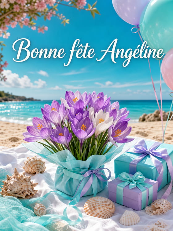 Carte bonne fĂȘte AngĂ©line