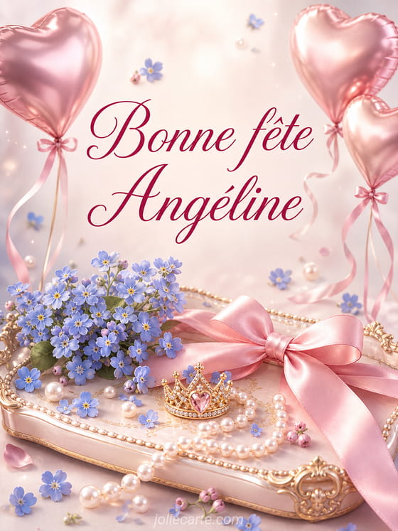 Carte bonne fĂȘte AngĂ©line