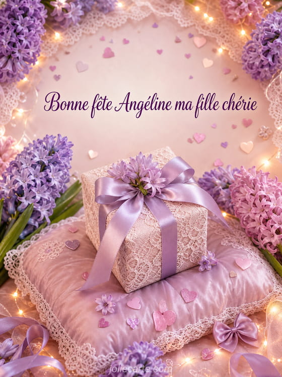 Carte bonne fĂȘte AngĂ©line