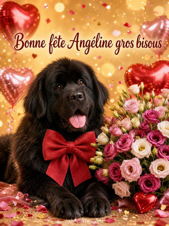 Carte bonne fĂȘte AngĂ©line
