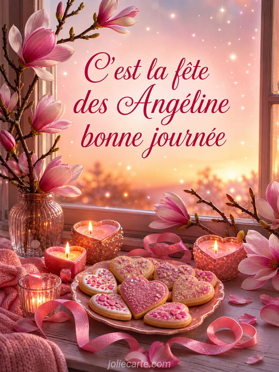 Carte bonne fĂȘte AngĂ©line