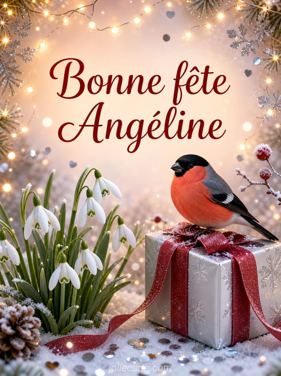 Carte bonne fĂȘte AngĂ©line