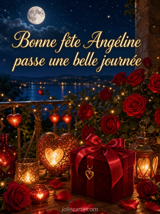 Carte bonne fĂȘte AngĂ©line