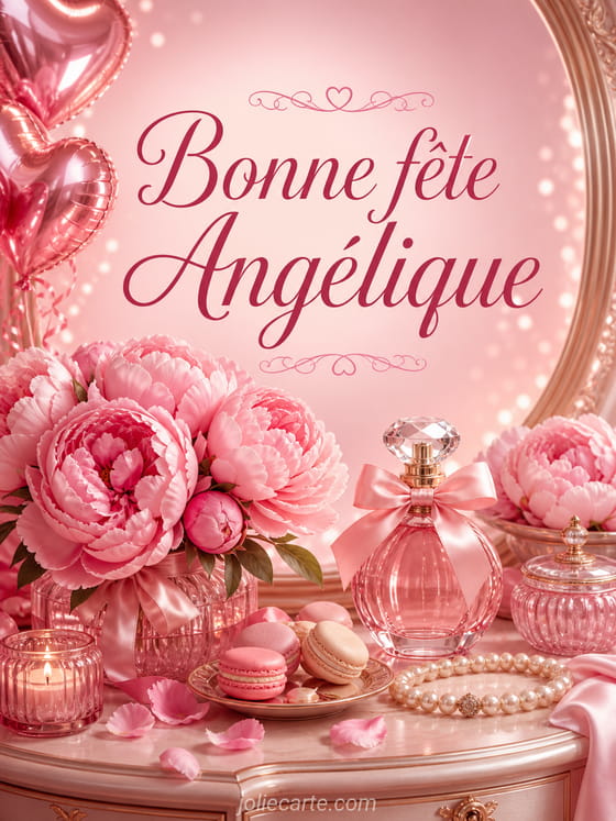 Carte bonne fĂȘte AngĂ©lique