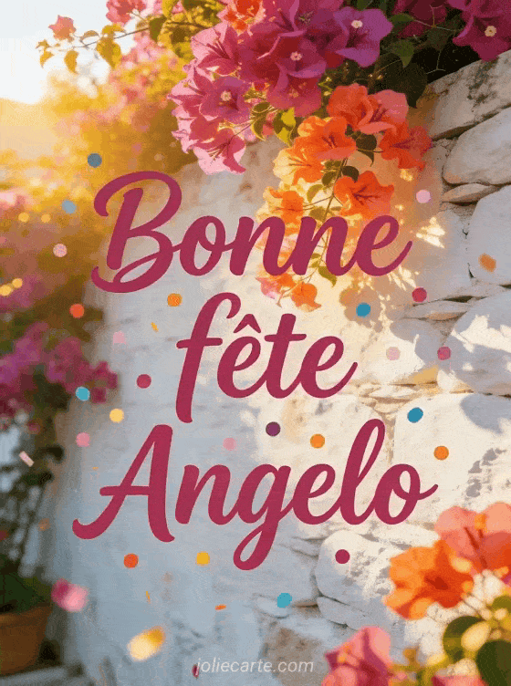 Bonne fête Angelo - Bonne fete angelo fleurs