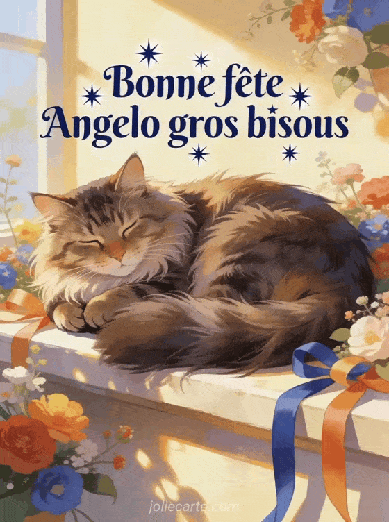 Bonne fête Angelo - Bonne fete angelo gros bisous