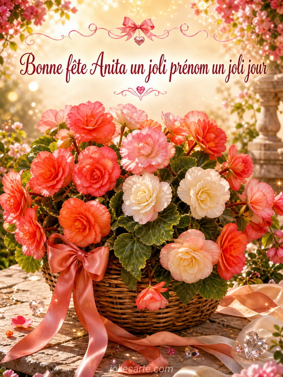 Carte bonne fête Anita