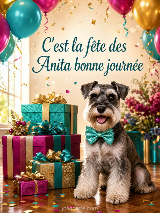 Carte bonne fête Anita