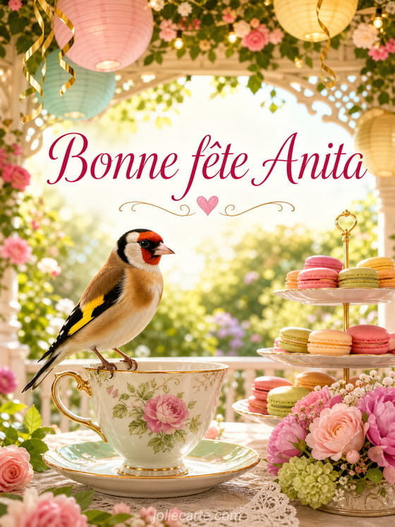 Carte bonne fête Anita