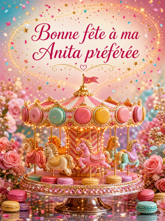 Carte bonne fête Anita