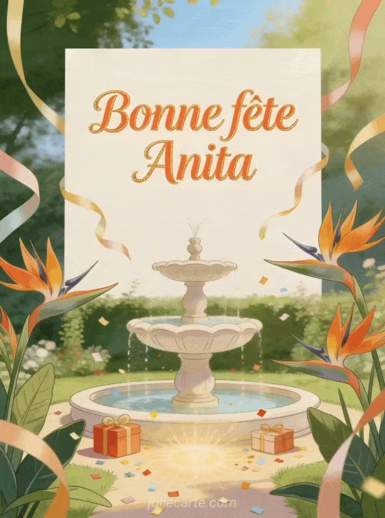 Bonne fête Anita - Fete sainte anita