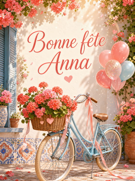 Carte bonne fĂȘte Anna