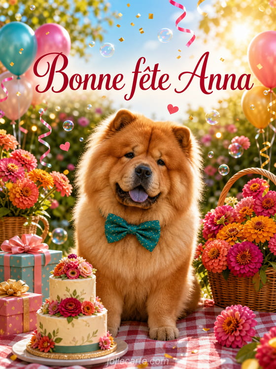 Carte bonne fĂȘte Anna