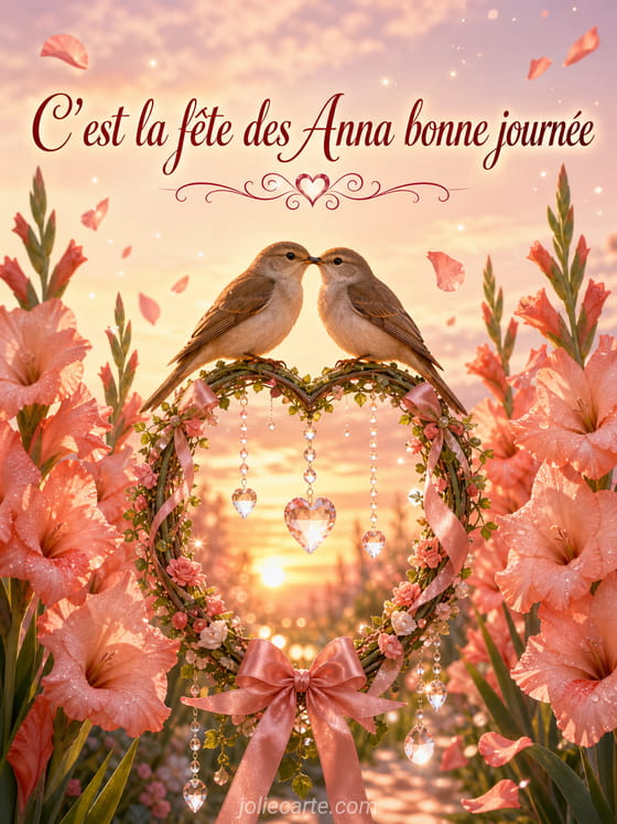 Carte bonne fĂȘte Anna