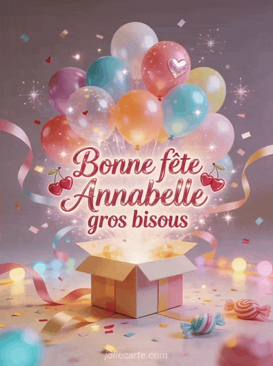 Bonne fête Annabelle - Bonne fete annabelle gros bisous