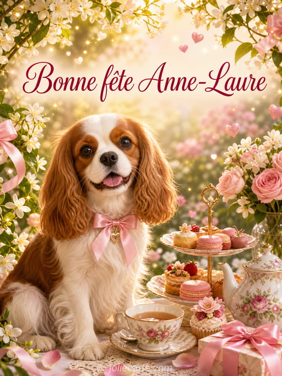 Carte bonne fête Anne-Laure