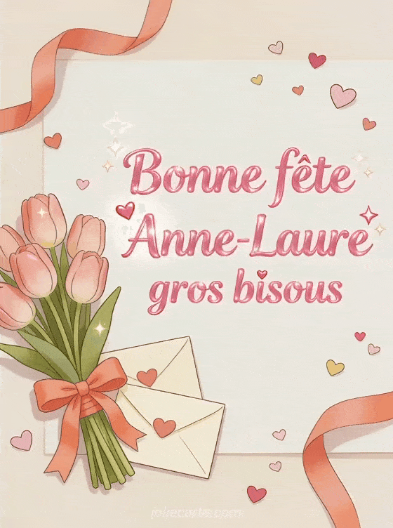 Bonne fête Anne-Laure - Bonne fete anne laure gros bisous