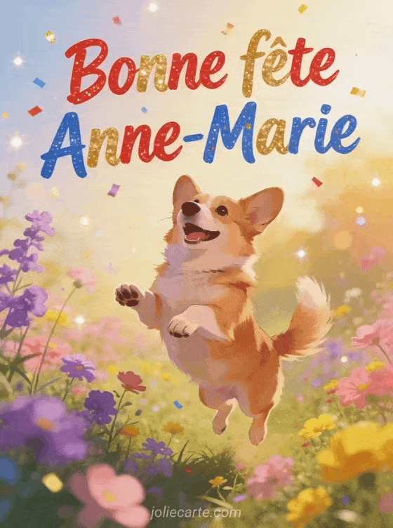Bonne fête Anne-marie - Anne marie gif bonne fete gratuit