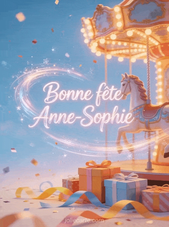 Bonne fête Anne-Sophie - Bonne fete anne sophie gif