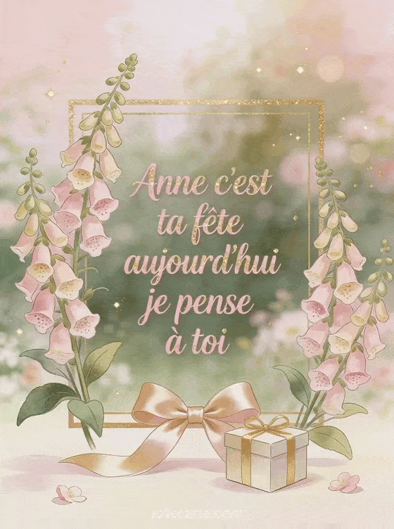 Bonne fête Anne - Carte bonne fete anne gratuite