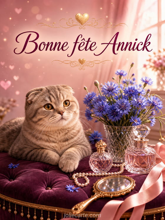 Carte bonne fĂȘte Annick