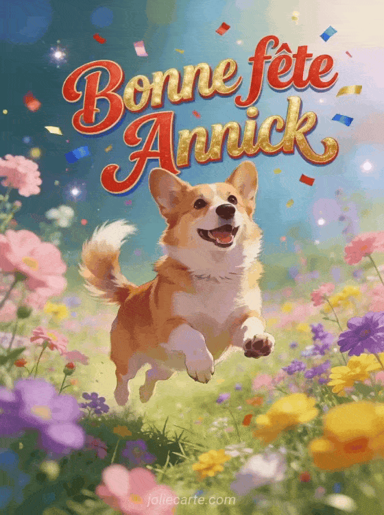 Bonne fête Annick - Annick gif bonne fete gratuit