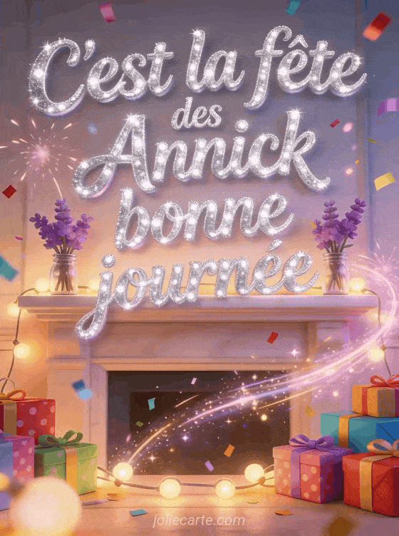 Bonne fête Annick - Bonne fete annick gif