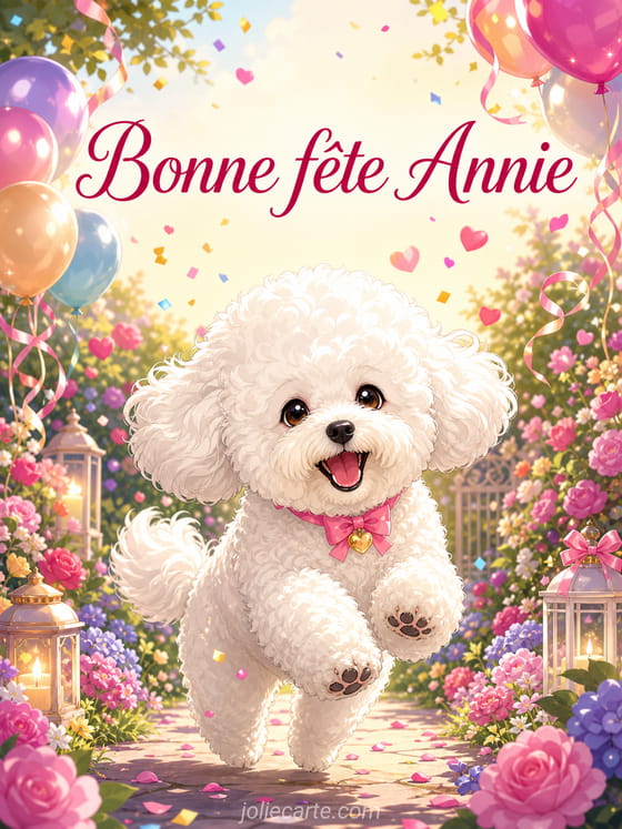 Carte bonne fĂȘte Annie