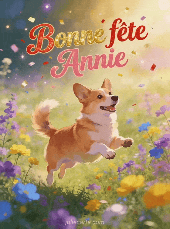 Bonne fête Annie - Annie gif bonne fete gratuit