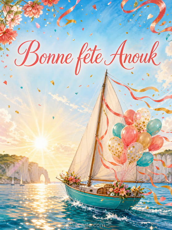 Carte bonne fĂȘte Anouk