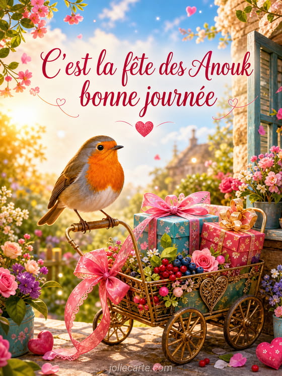 Carte bonne fĂȘte Anouk
