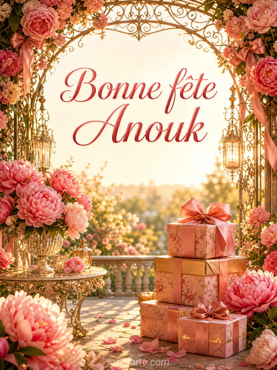 Carte bonne fĂȘte Anouk
