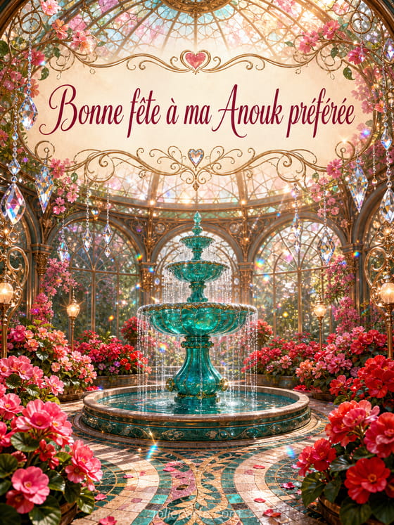 Carte bonne fĂȘte Anouk