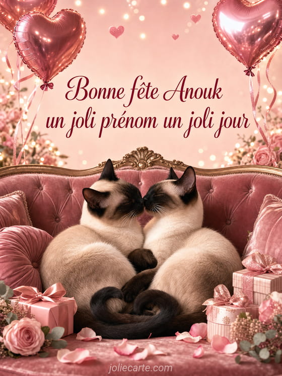 Carte bonne fĂȘte Anouk