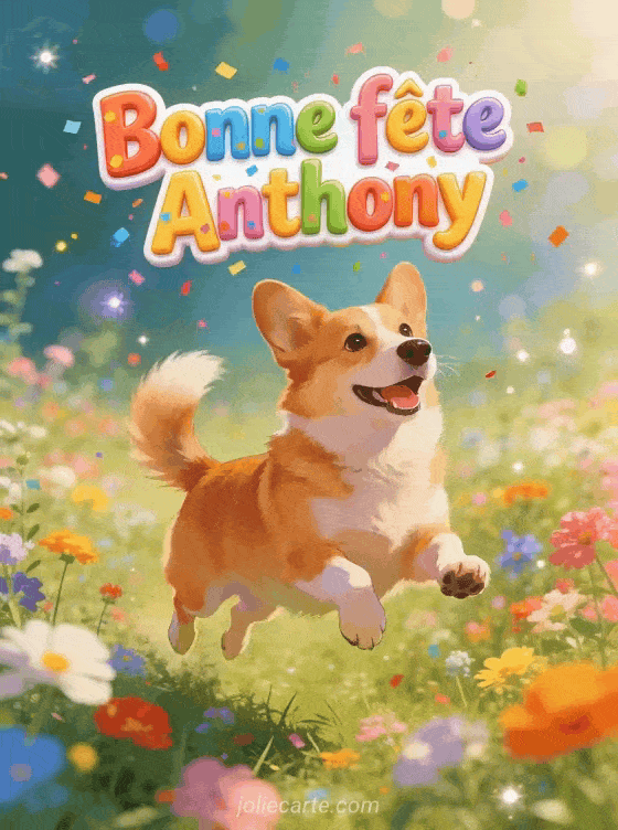 Bonne fête Anthony - Anthony gif bonne fete gratuit